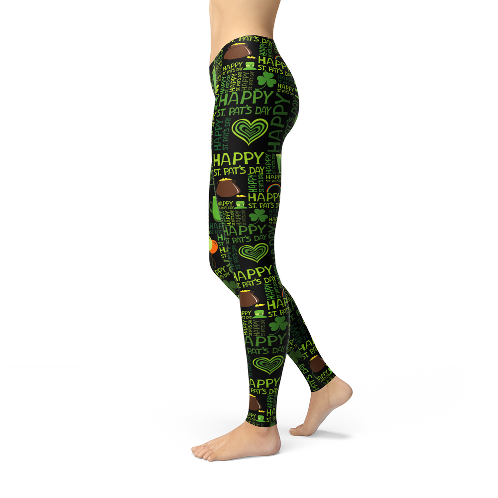 Avery Happy St Patricks Day Leggings