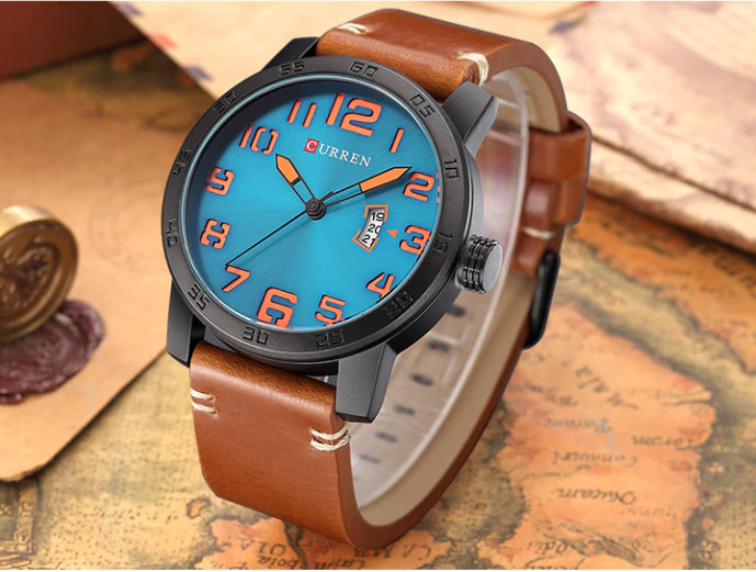 SEEMLY Leather Watch For Men