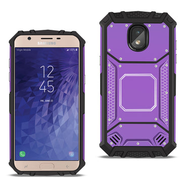 SAMSUNG GALAXY J3 (2018) Metallic Front Cover Case In Purple