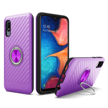 SAMSUNG GALAXY A10E Case with Ring Holder In Purple