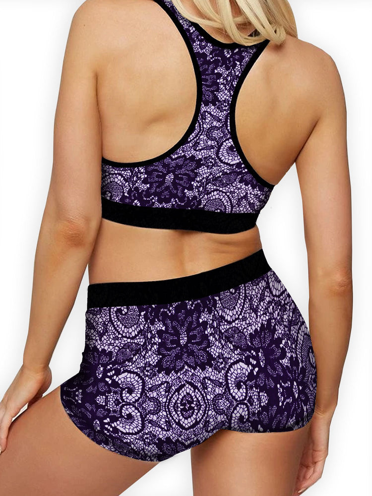 Purple Lace Boy Short