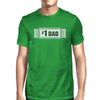 #1 Dad Mens Green Funny Fathers Day Graphic Shirt