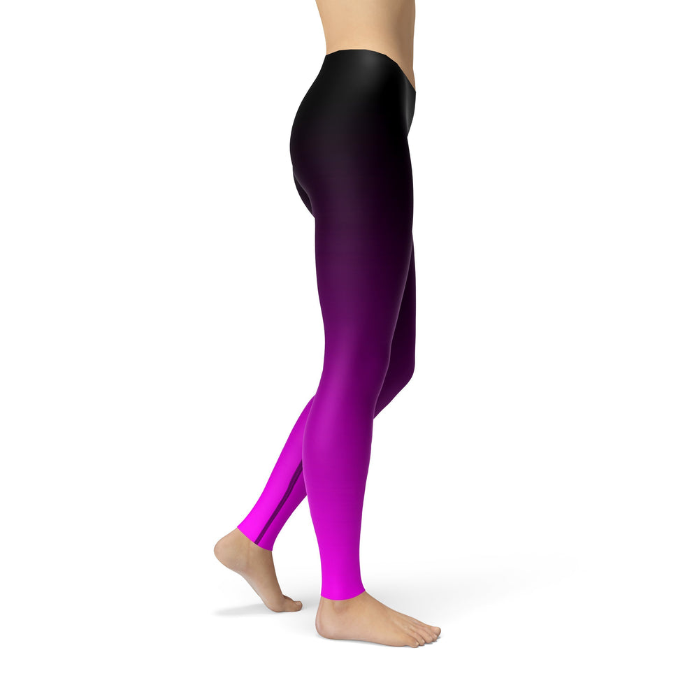 Avery Black Pink Ombre Leggings