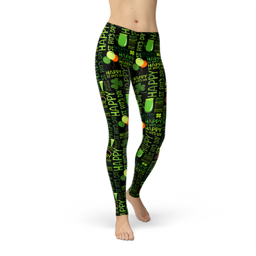 Avery Happy St Patricks Day Leggings