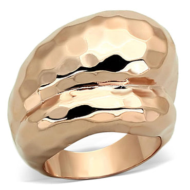 Rose Gold Brass Ring with No Stone